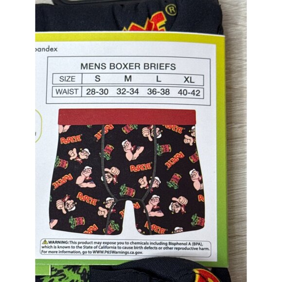 Popeye Boxer Briefs Mens Graphic Novelty Dad Gift Silly Crazy Funny Wild Size XL - Picture 4 of 4